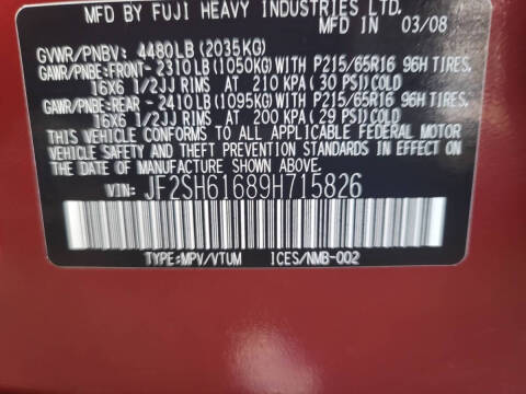 2009 Subaru Forester 2.5 X