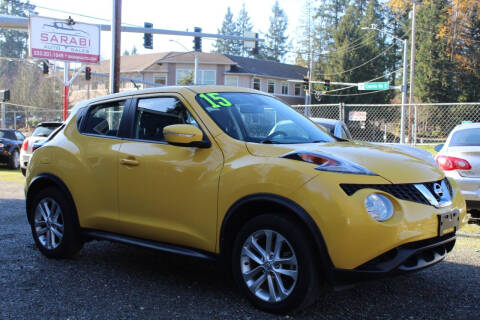 2015 Nissan JUKE for sale at Sarabi Auto Sale in Puyallup WA