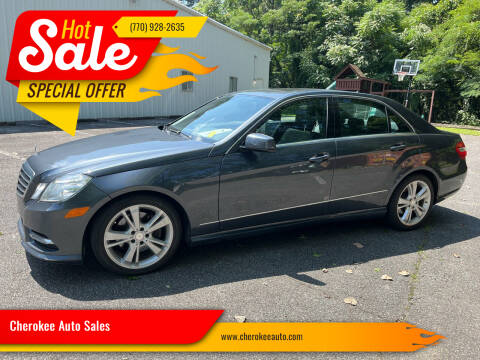 2013 Mercedes-Benz E-Class for sale at Cherokee Auto Sales in Acworth GA