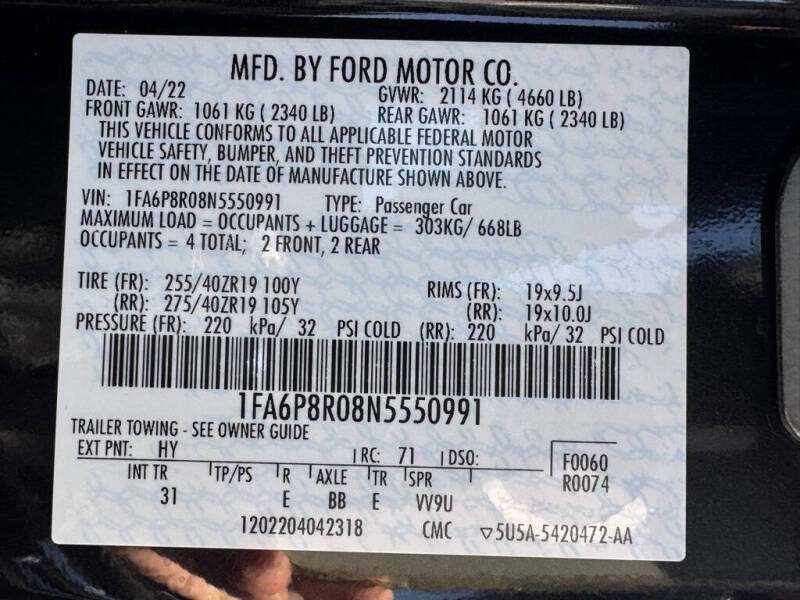 2022 Ford Mustang Mach 1