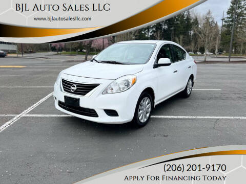 2013 Nissan Versa for sale at BJL Auto Sales LLC in Auburn WA