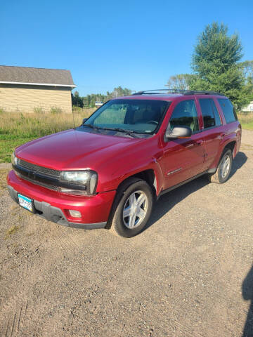 2002 Chevrolet TrailBlazer for sale at D & T AUTO INC in Columbus MN
