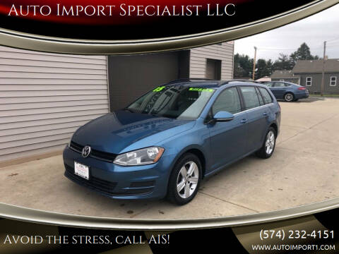2015 Volkswagen Golf SportWagen for sale at Auto Import Specialist LLC in South Bend IN