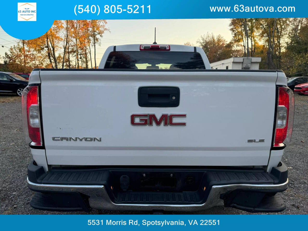 2015 GMC Canyon for sale at 63 Auto Inc in Spotsylvania, VA