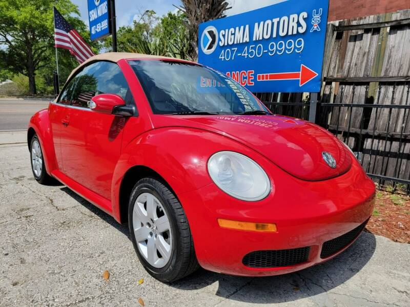 2007 Volkswagen New Beetle Convertible for sale at SIGMA MOTORS USA in Orlando FL