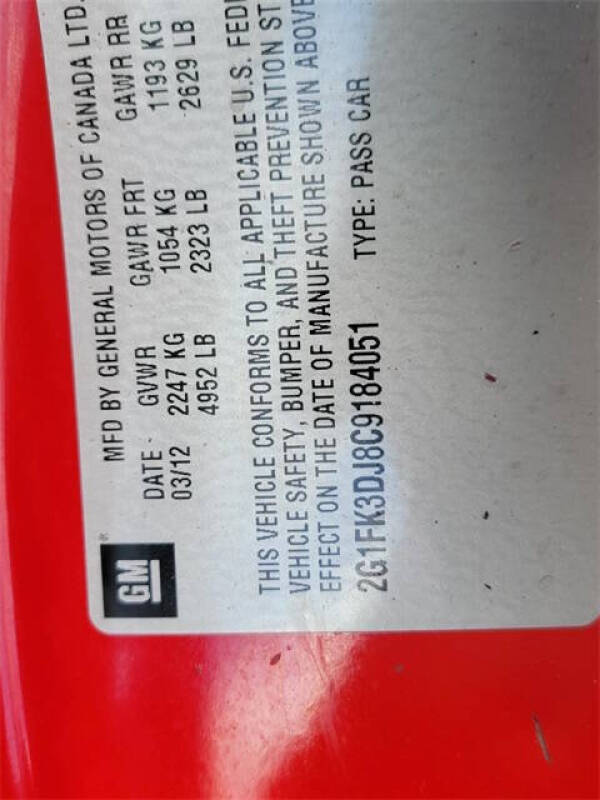 2012 Chevrolet Camaro SS