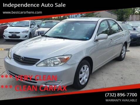 2002 Toyota Camry for sale at Independence Auto Sale in Bordentown NJ