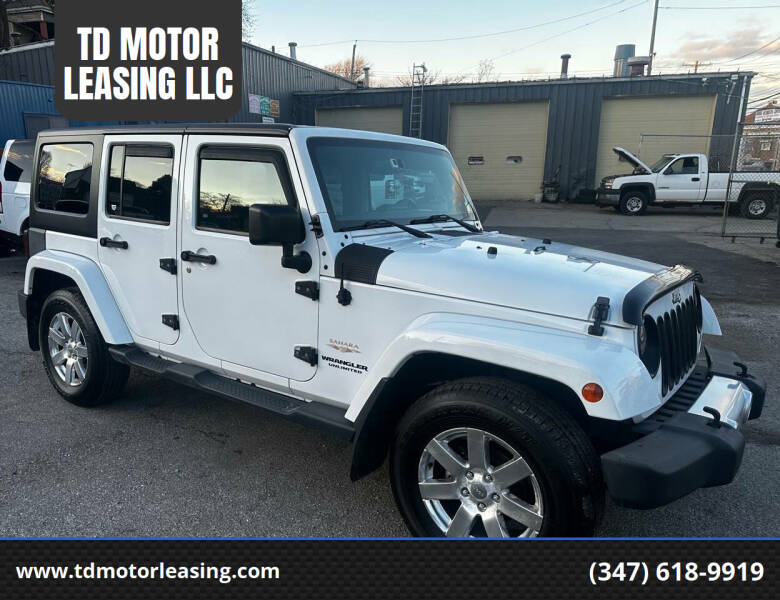 2015 Jeep Wrangler Unlimited for sale at TD MOTOR LEASING LLC in Staten Island NY