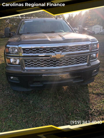 2015 Chevrolet Silverado 1500 for sale at Carolinas Regional Finance in Henderson NC