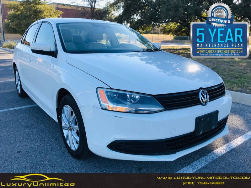 2012 Volkswagen Jetta for sale at LUXURY UNLIMITED AUTO SALES in San Antonio TX