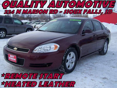2007 Chevrolet Impala for sale at Quality Automotive in Sioux Falls SD