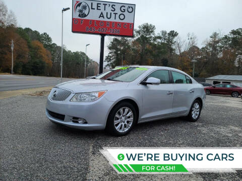 2012 Buick LaCrosse for sale at Let's Go Auto in Florence SC