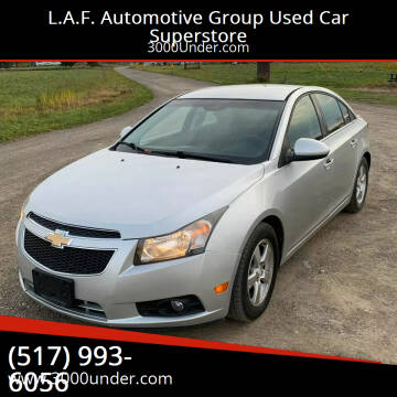2012 Chevrolet Cruze for sale at L.A.F. Automotive Group Used Car Superstore in Lansing MI