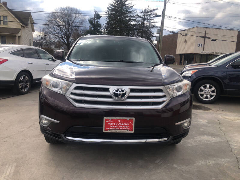 2012 Toyota Highlander for sale at New Park Avenue Auto Inc in Hartford CT