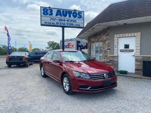 2016 Volkswagen Passat for sale at 83 Autos in York PA