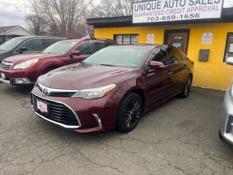 2016 Toyota Avalon for sale at Unique Auto Sales in Marshall VA