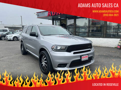 2019 Dodge Durango for sale at Adams Auto Sales CA in Sacramento CA