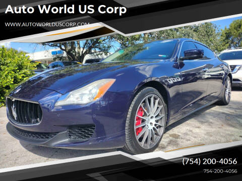 2016 Maserati Quattroporte for sale at Auto World US Corp in Plantation FL
