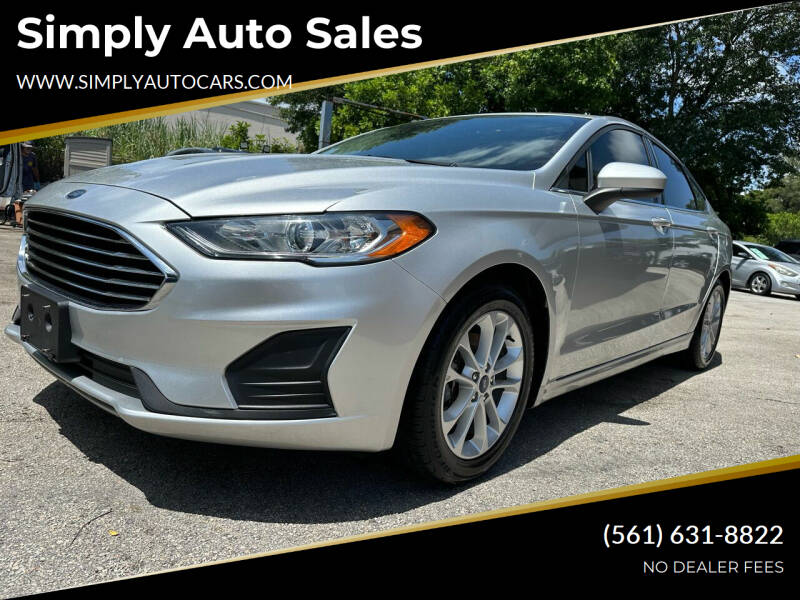 2019 Ford Fusion for sale at Simply Auto Sales in Palm Beach Gardens FL