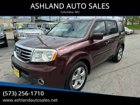 2012 Honda Pilot for sale at ASHLAND AUTO SALES in Columbia MO