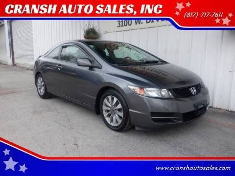 2010 Honda Civic for sale at CRANSH AUTO SALES, INC in Arlington TX