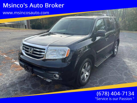 2015 Honda Pilot for sale at Msinco's Auto Broker in Snellville GA