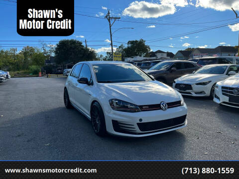 2017 Volkswagen Golf GTI for sale at Shawn's Motor Credit in Houston TX