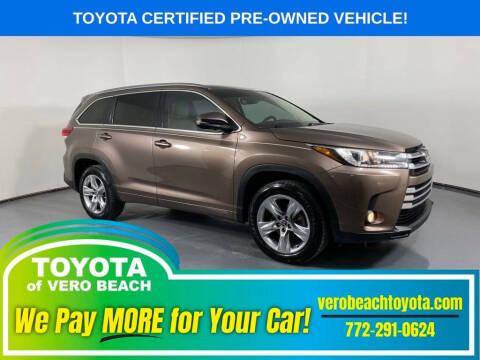 2017 Toyota Highlander for sale at PHIL SMITH AUTOMOTIVE GROUP - Toyota Kia of Vero Beach in Vero Beach FL