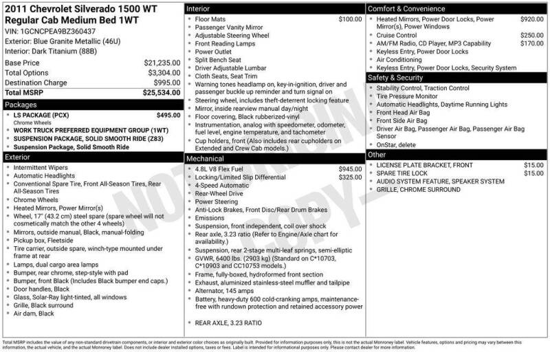 2011 Chevrolet Silverado 1500