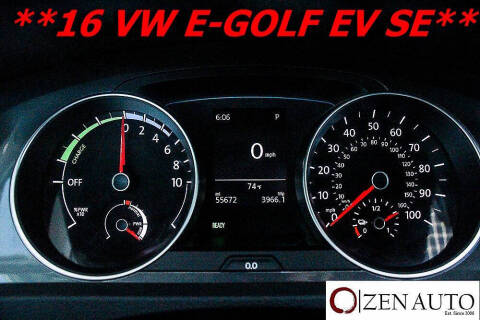 2016 Volkswagen e-Golf SE