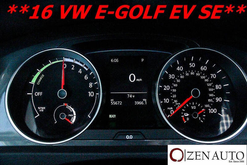 2016 Volkswagen e-Golf SE