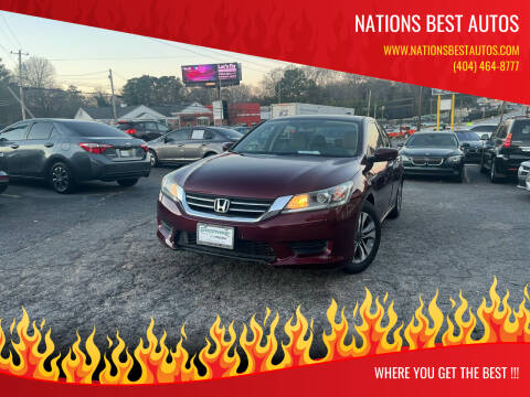 2014 Honda Accord for sale at Nations Best Autos in Decatur GA