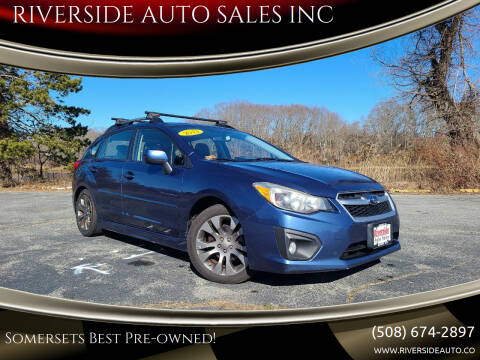 2013 Subaru Impreza for sale at RIVERSIDE AUTO SALES INC in Somerset MA