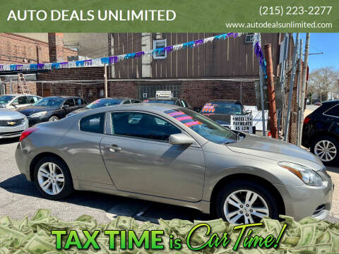 2012 Nissan Altima for sale at AUTO DEALS UNLIMITED in Philadelphia PA