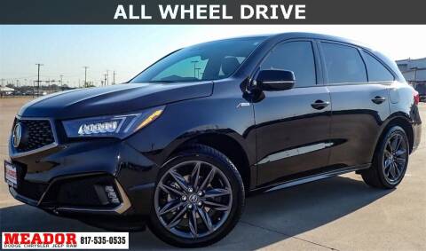 2019 Acura MDX for sale at Meador Dodge Chrysler Jeep RAM in Fort Worth TX