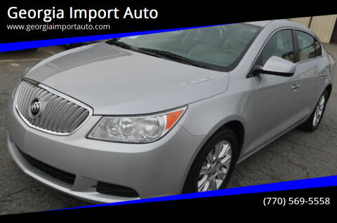 2012 Buick LaCrosse for sale at Georgia Import Auto in Alpharetta GA