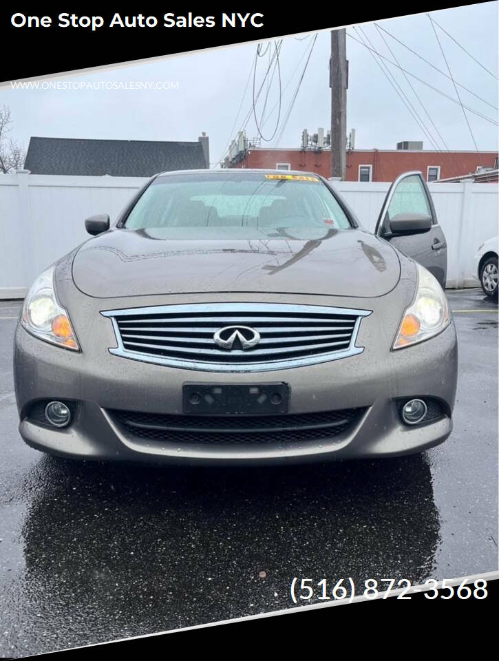 2012 INFINITI G37 Sedan for sale at One Stop Auto Sales NYC in Valley Stream, NY