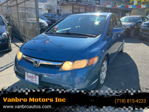 2008 Honda Civic for sale at Vanbro Motors Inc in Staten Island NY