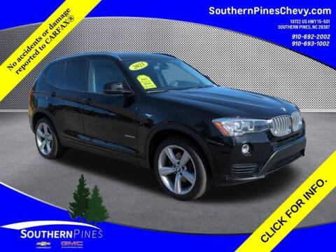 2017 BMW X3 for sale at PHIL SMITH AUTOMOTIVE GROUP - SOUTHERN PINES GM in Southern Pines NC