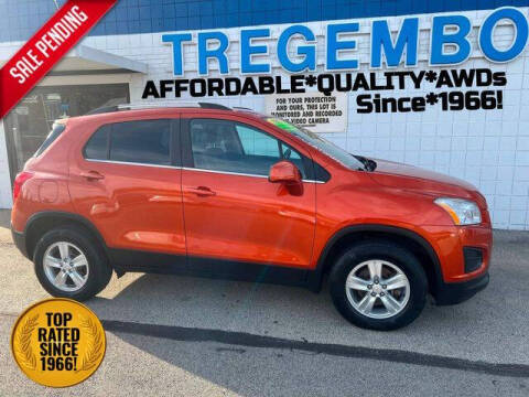 2015 Chevrolet Trax for sale at TREGEMBO MOTORS in Bentleyville PA