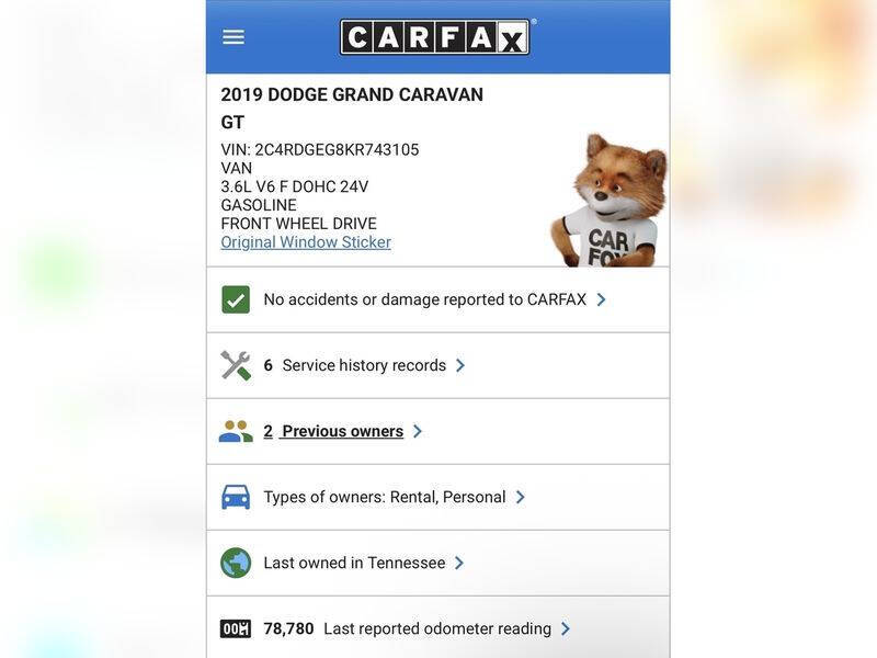 2019 Dodge Grand Caravan GT