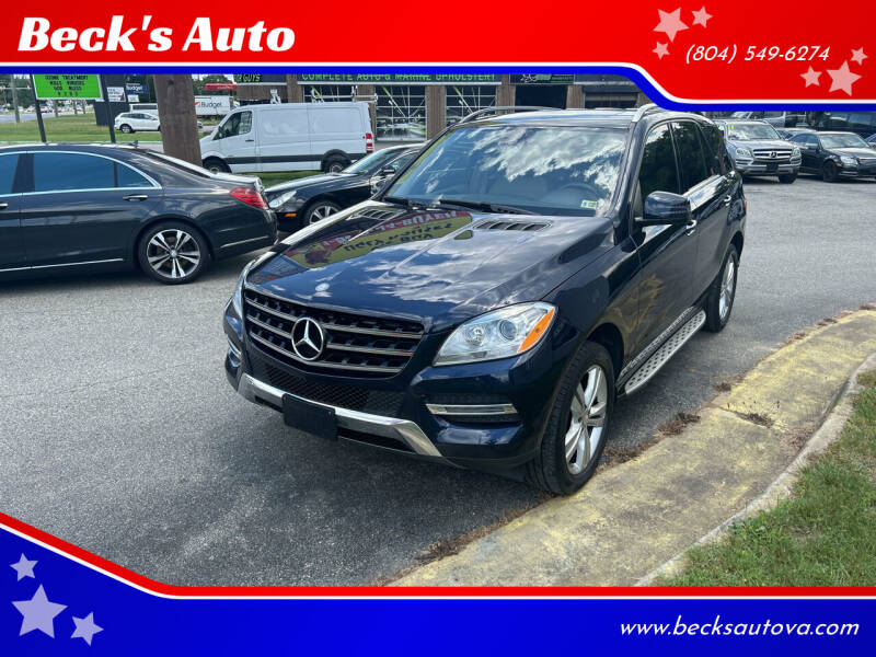 2014 Mercedes-Benz M-Class for sale at Beck's Auto in Chesterfield VA