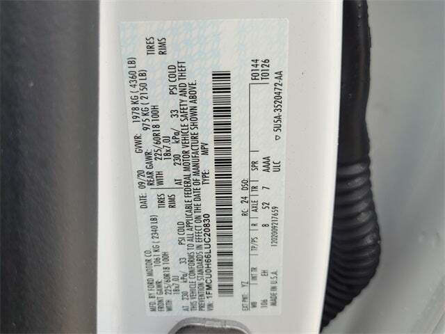 2020 Ford Escape SEL