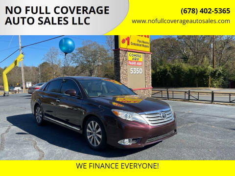 2011 Toyota Avalon for sale at NO FULL COVERAGE AUTO SALES LLC in Austell GA