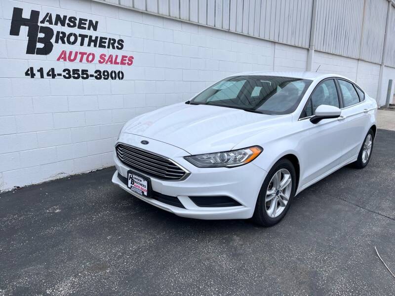 2018 Ford Fusion for sale at HANSEN BROTHERS AUTO SALES in Milwaukee WI