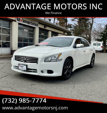 2014 Nissan Maxima for sale at ADVANTAGE MOTORS INC in Edison NJ