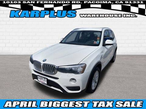 2016 BMW X3 for sale at Karplus Warehouse in Pacoima CA