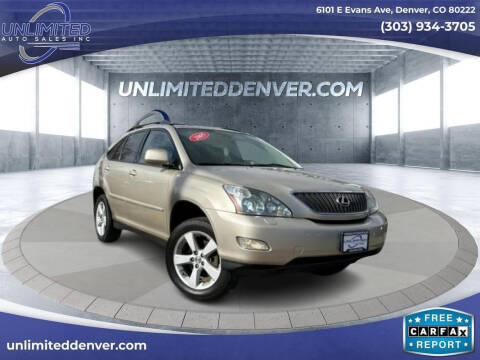 2005 Lexus RX 330 for sale at Unlimited Auto Sales in Denver CO
