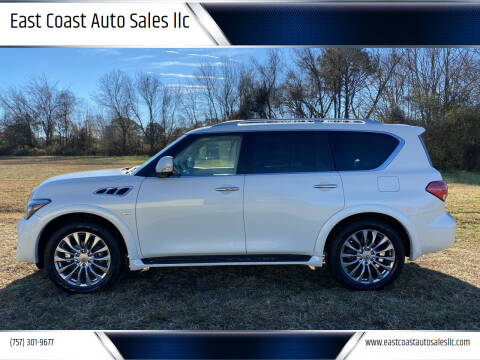2016 Infiniti QX80 for sale at East Coast Auto Sales llc in Virginia Beach VA