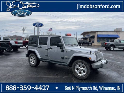 2014 Jeep Wrangler Unlimited for sale at Jim Dobson Ford in Winamac IN